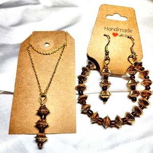 Handmade bracelet, necklaces & and earring set